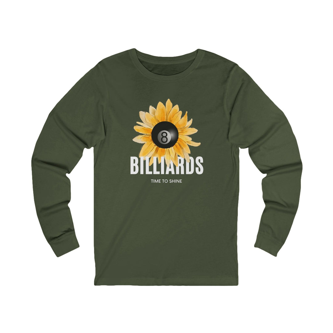Sunflower Billiards - Unisex Long Sleeve Tee - BFLY BILLIARDS