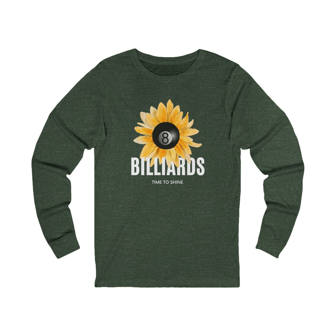 Sunflower Billiards - Unisex Long Sleeve Tee - BFLY BILLIARDS