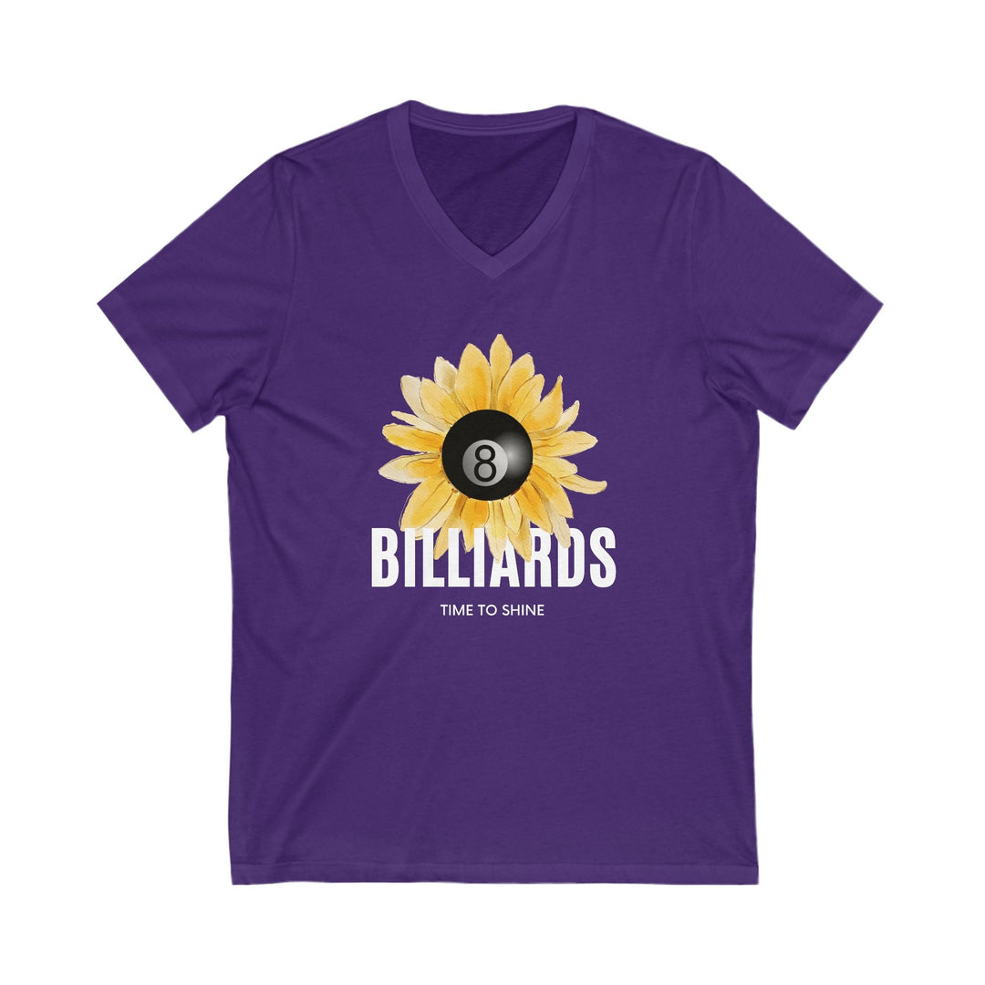 Sunflower Billiards - Unisex V - Neck Tee - BFLY BILLIARDS