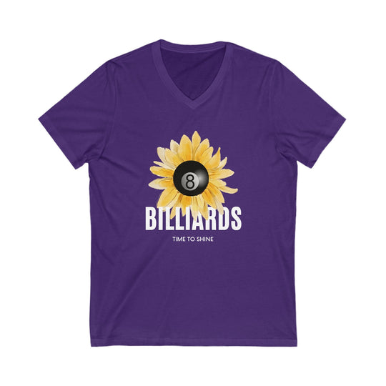 Sunflower Billiards - Unisex V - Neck Tee - BFLY BILLIARDS