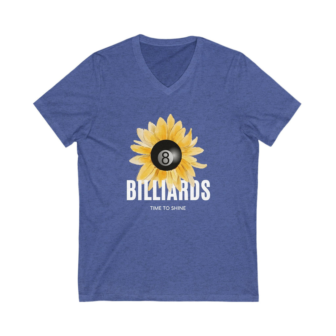 Sunflower Billiards - Unisex V - Neck Tee - BFLY BILLIARDS