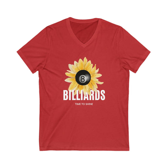 Sunflower Billiards - Unisex V - Neck Tee - BFLY BILLIARDS