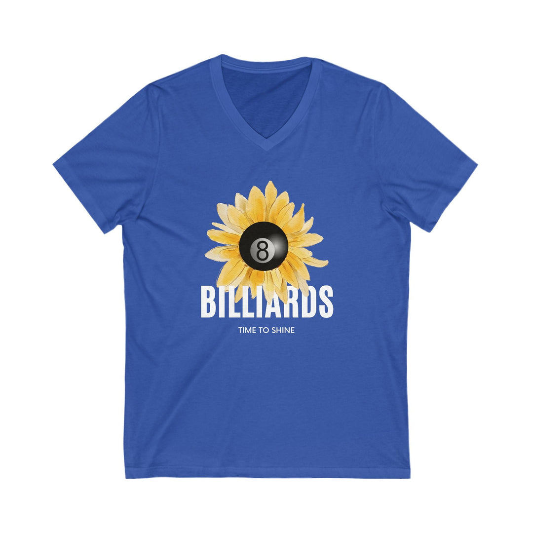 Sunflower Billiards - Unisex V - Neck Tee - BFLY BILLIARDS