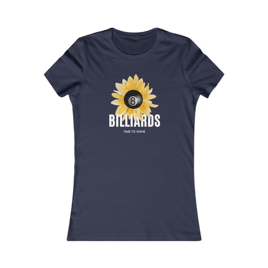 Sunflower Billiards - Women's Fitted Tee - BFLY BILLIARDS