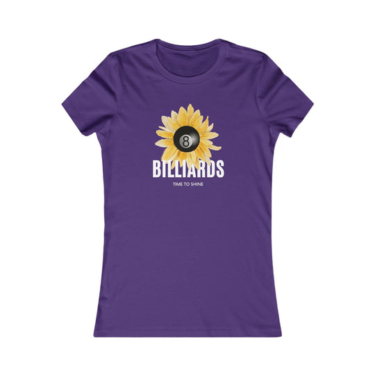 Sunflower Billiards - Women's Fitted Tee - BFLY BILLIARDS
