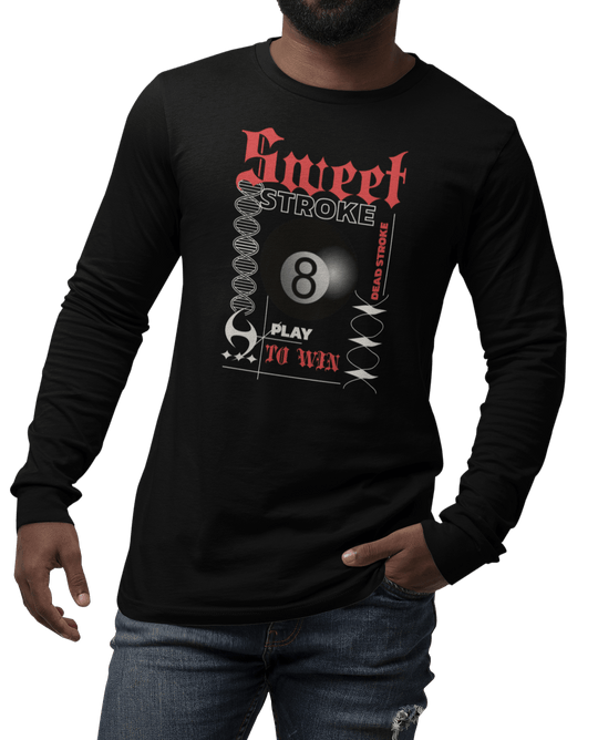 Sweet Stroke 8 Ball - Custom Long Sleeve Tee - BFLY BILLIARDS
