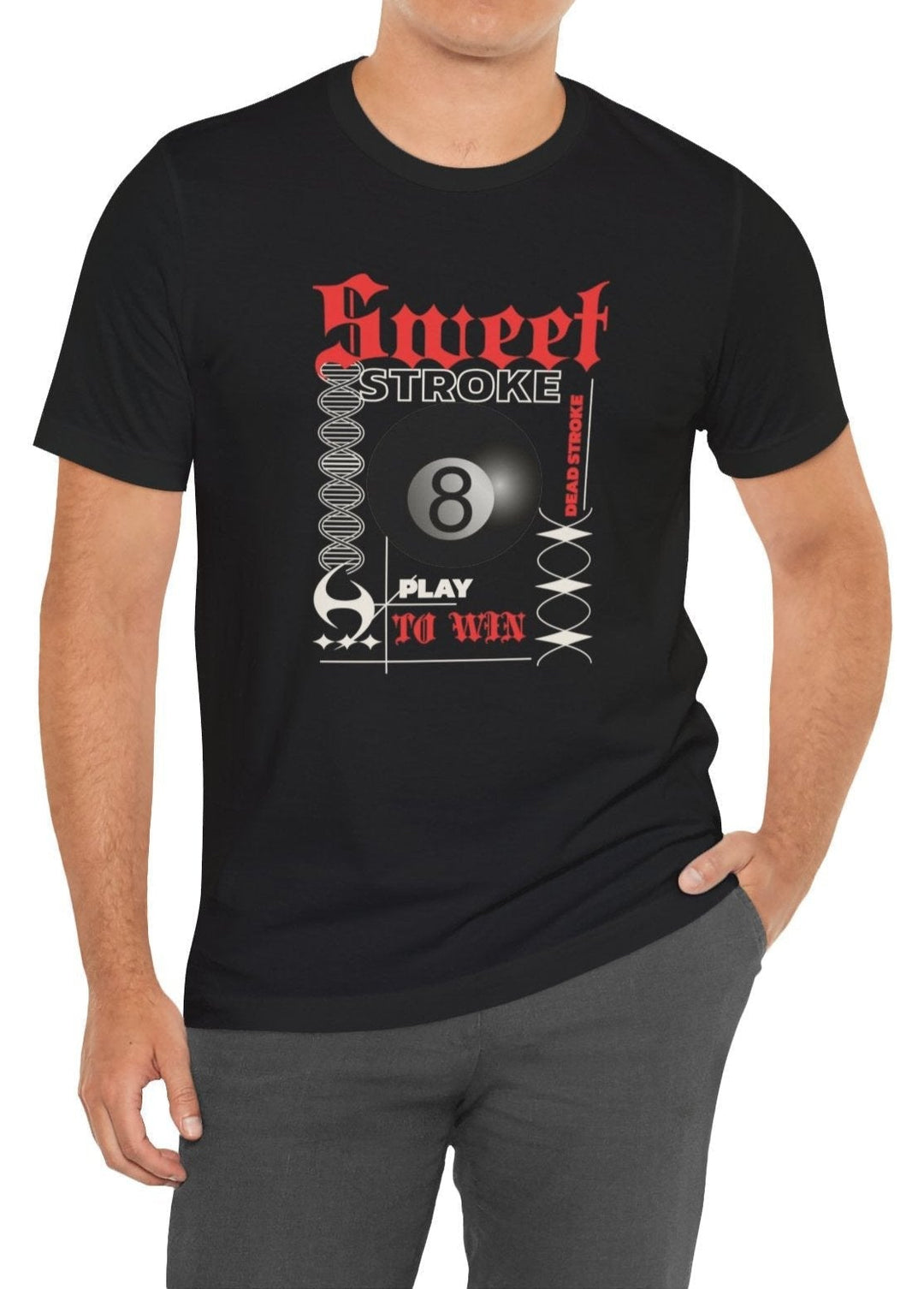 Sweet Stroke 8 Ball - Unisex Softstyle Tee - BFLY BILLIARDS