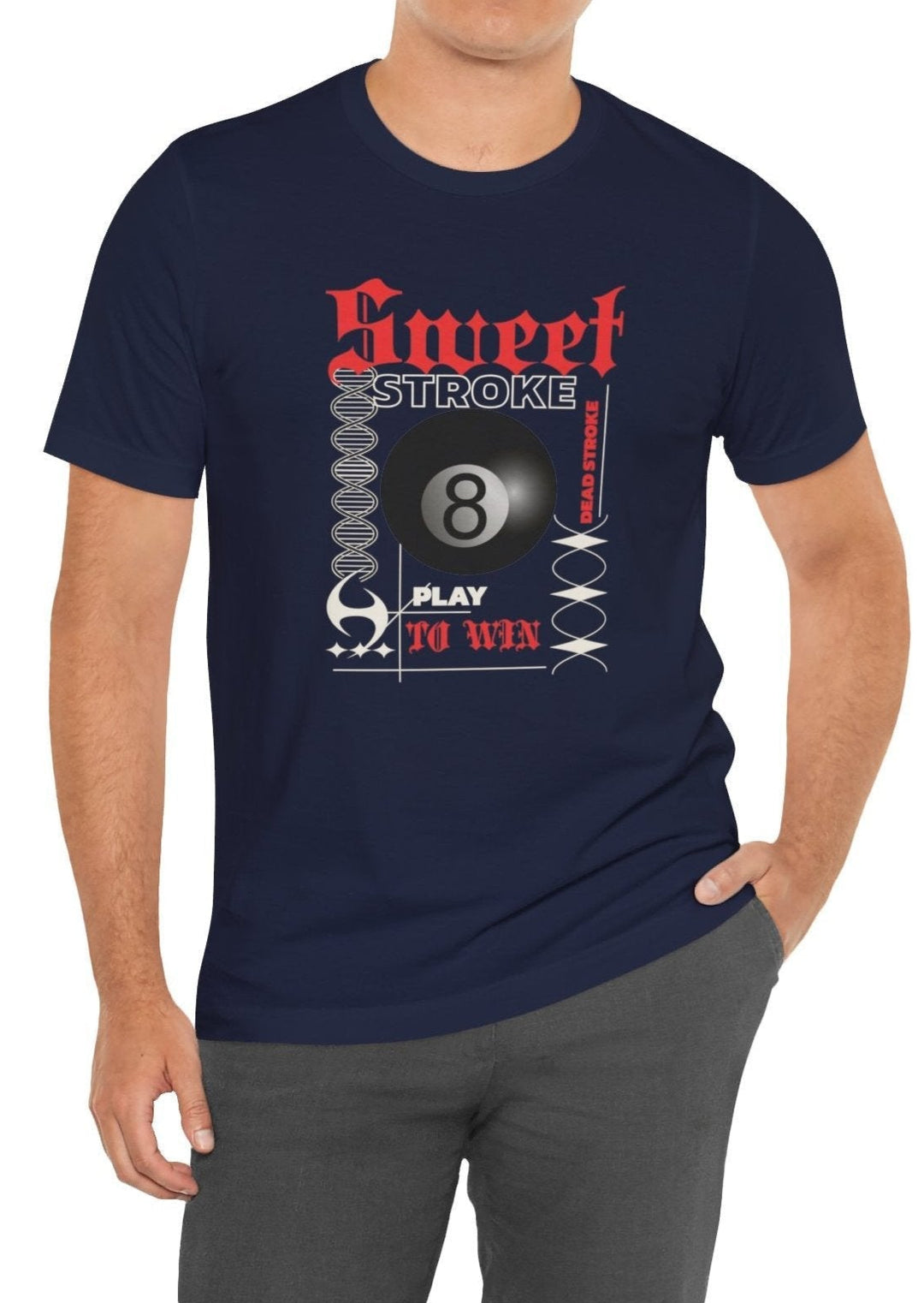 Sweet Stroke 8 Ball - Unisex Softstyle Tee - BFLY BILLIARDS