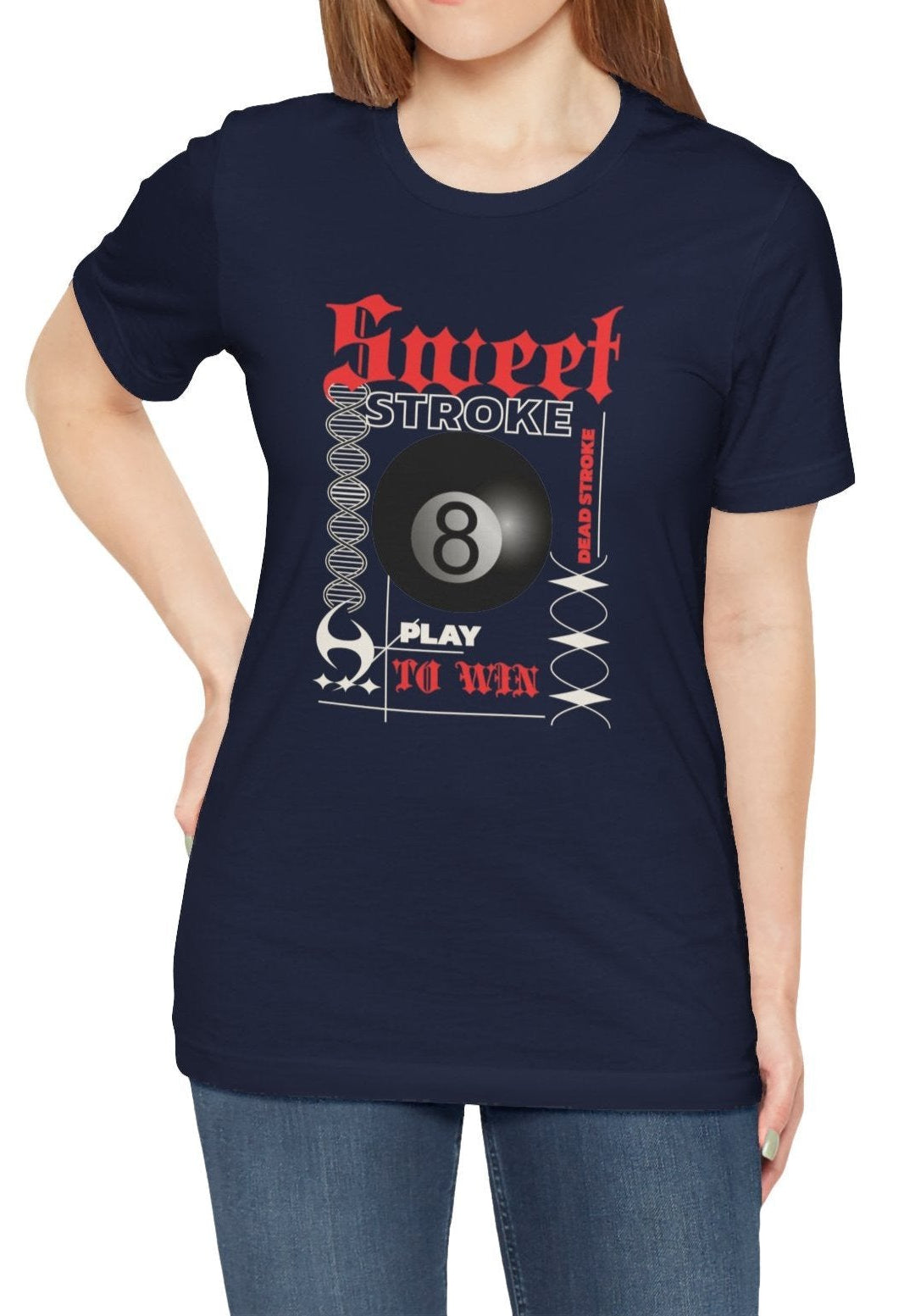 Sweet Stroke 8 Ball - Unisex Softstyle Tee - BFLY BILLIARDS