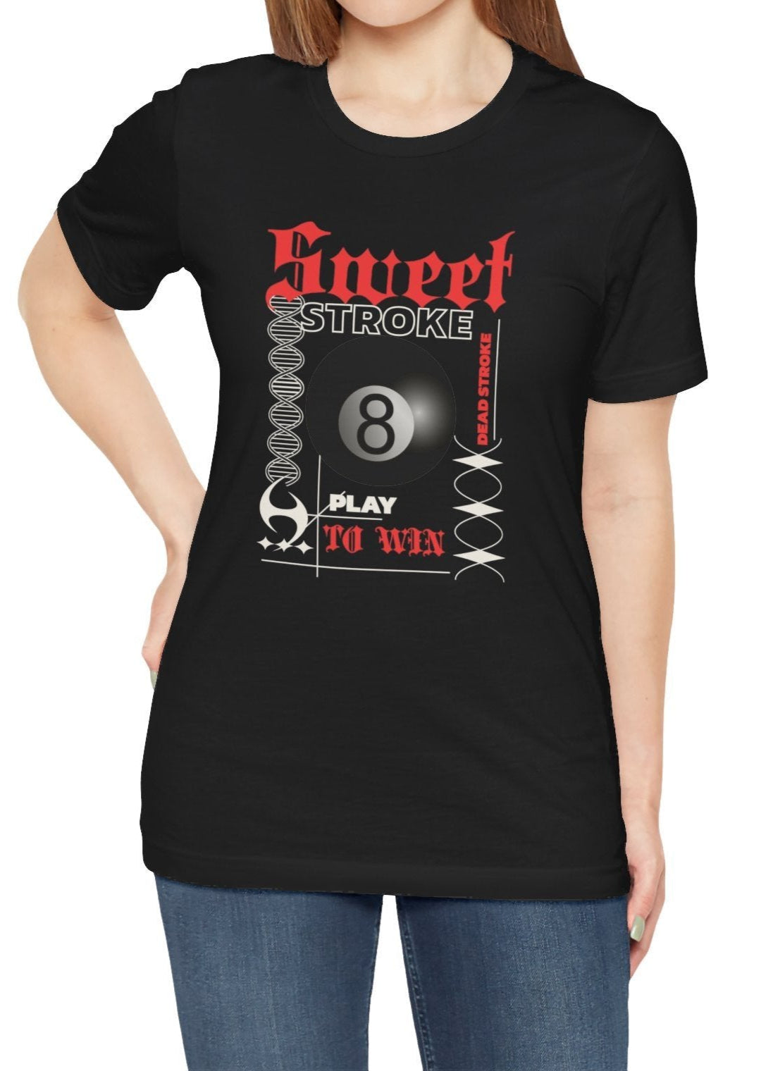Sweet Stroke 8 Ball - Unisex Softstyle Tee - BFLY BILLIARDS
