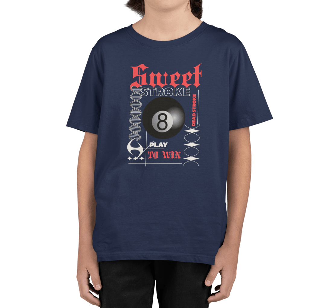 Sweet Stroke 8 Ball - Youth Cotton Tee - BFLY BILLIARDS