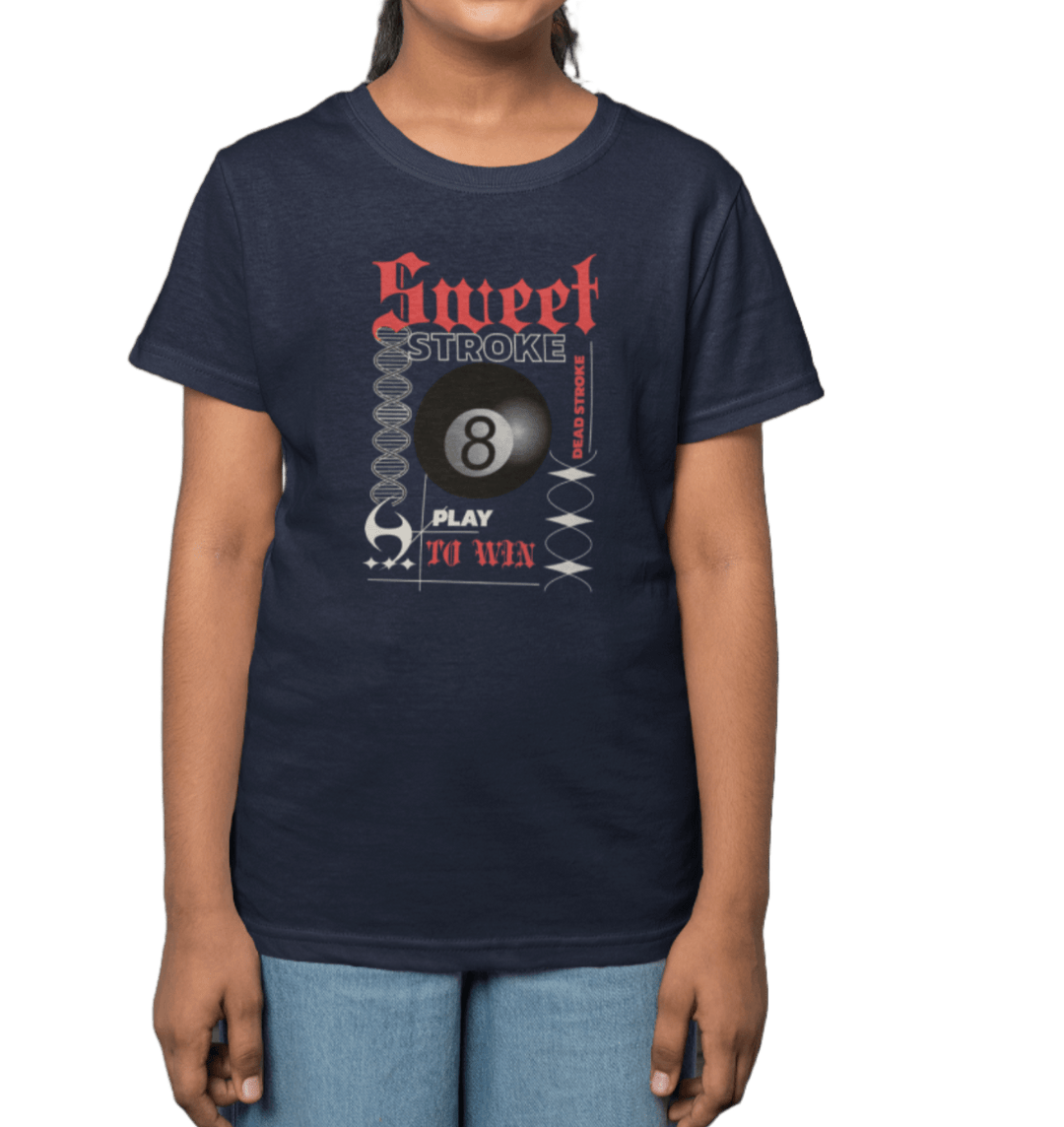 Sweet Stroke 8 Ball - Youth Cotton Tee - BFLY BILLIARDS