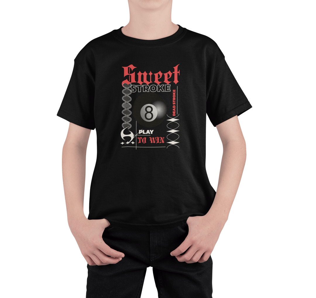Sweet Stroke 8 Ball - Youth Cotton Tee - BFLY BILLIARDS