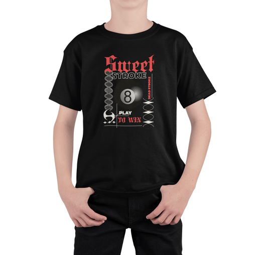 Sweet Stroke 8 Ball - Youth Cotton Tee - BFLY BILLIARDS