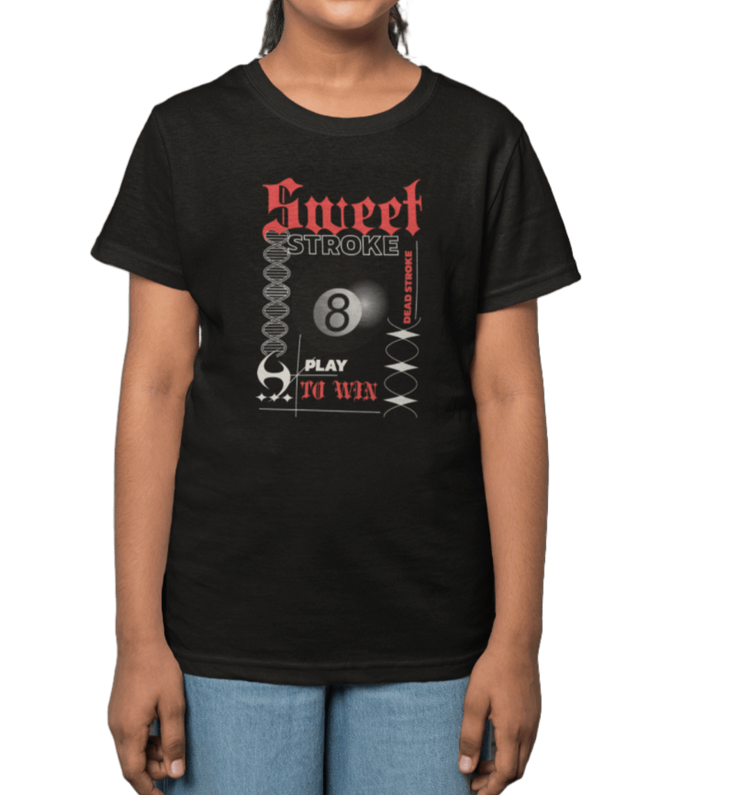 Sweet Stroke 8 Ball - Youth Cotton Tee - BFLY BILLIARDS
