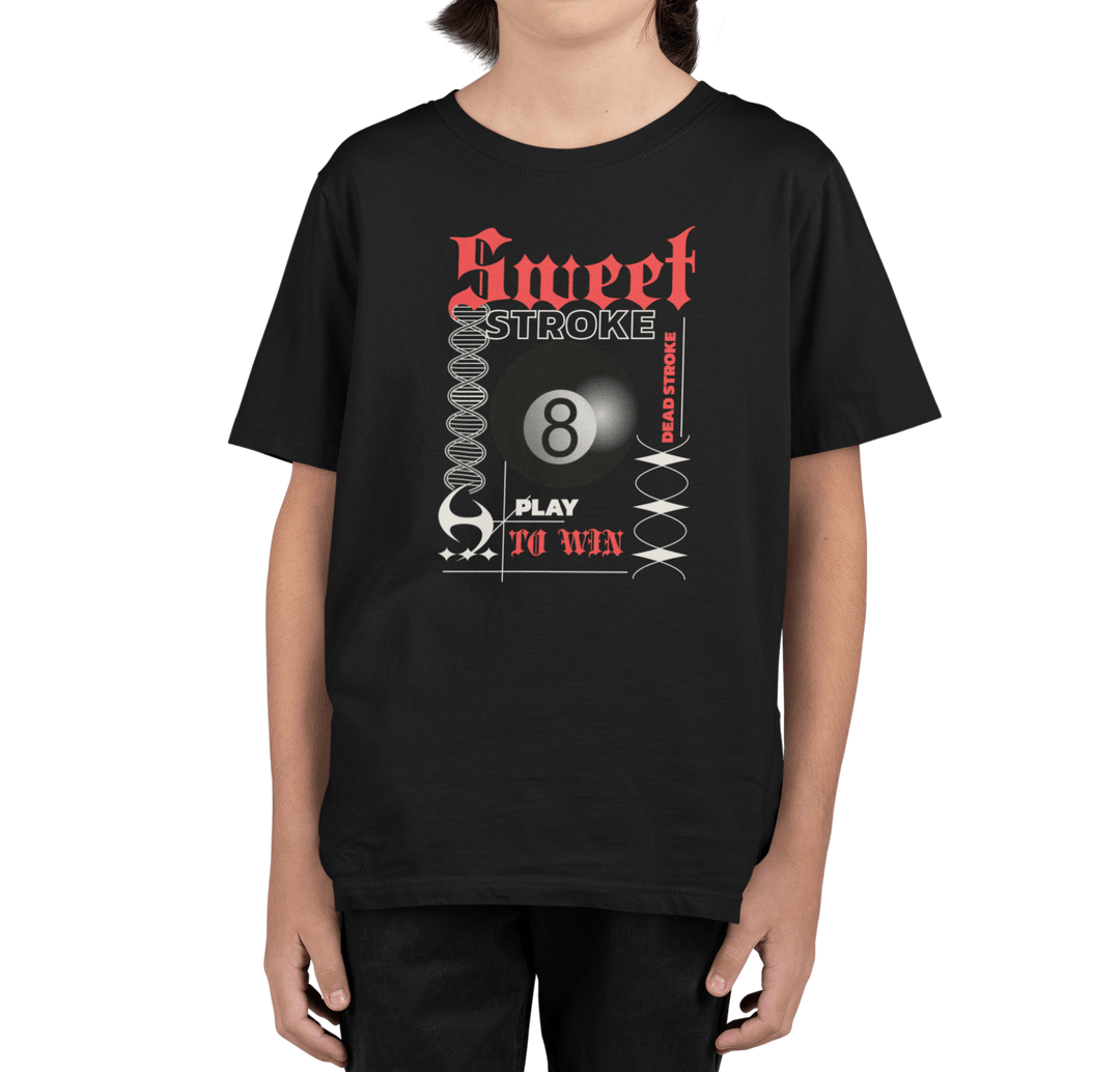 Sweet Stroke 8 Ball - Youth Cotton Tee - BFLY BILLIARDS