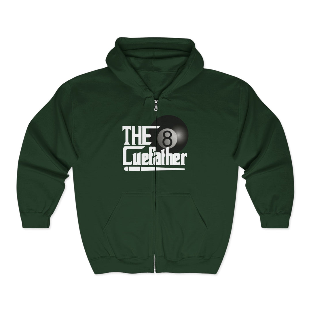 The Cuefather - 8 Ball Billiards - Full Zip Hoodie - BFLY BILLIARDS