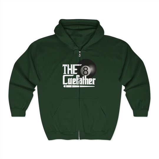 The Cuefather - 8 Ball Billiards - Full Zip Hoodie - BFLY BILLIARDS