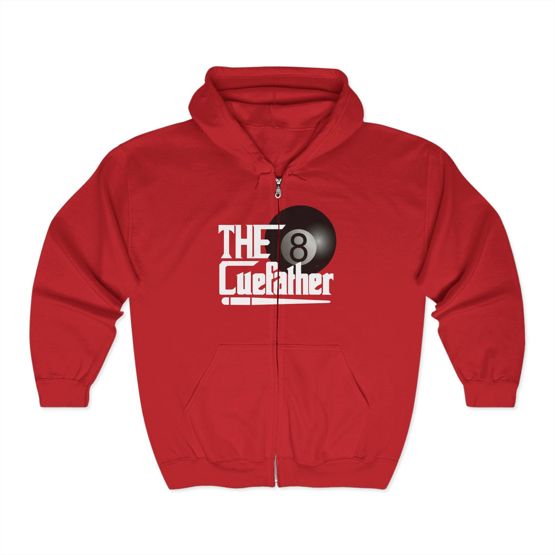The Cuefather - 8 Ball Billiards - Full Zip Hoodie - BFLY BILLIARDS