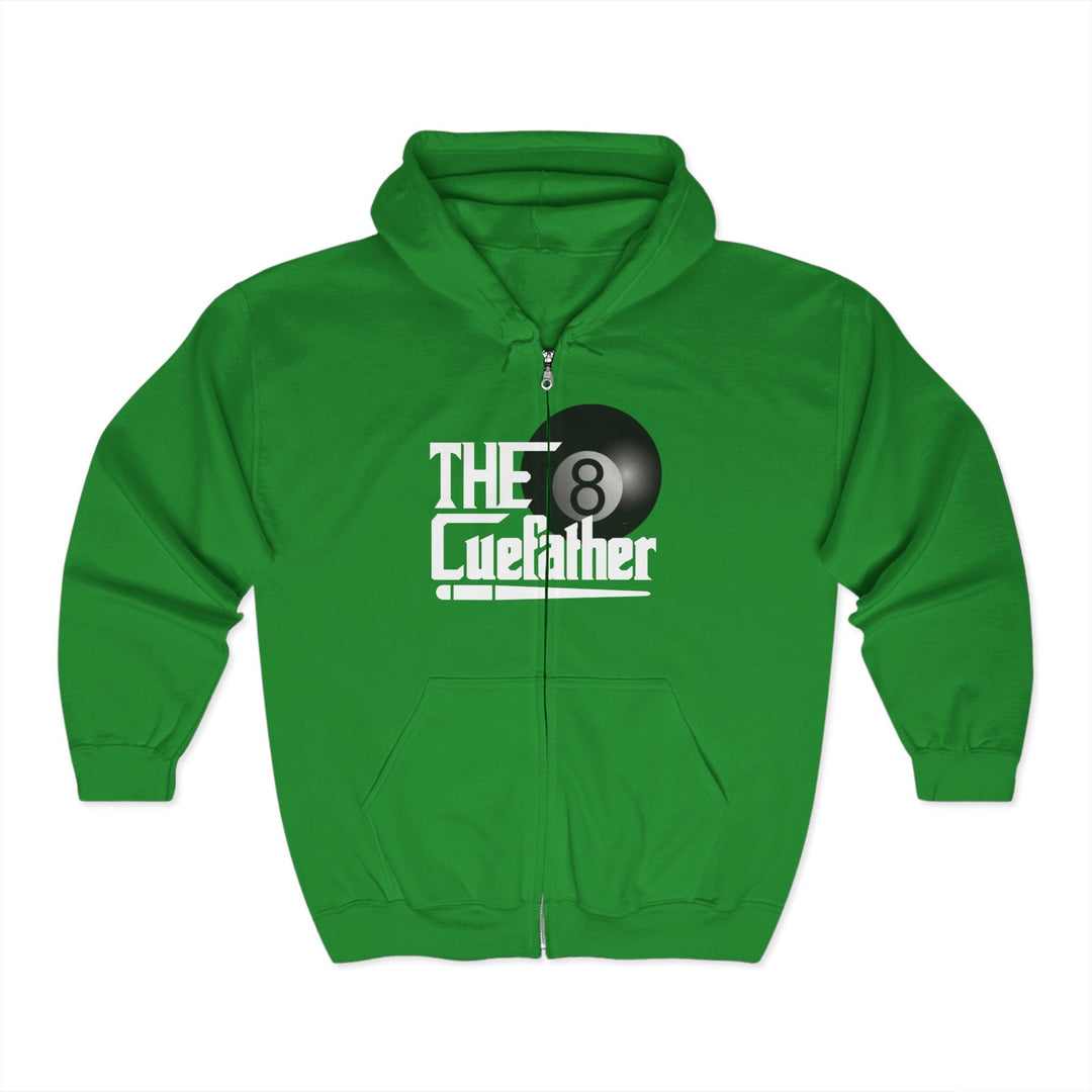 The Cuefather - 8 Ball Billiards - Full Zip Hoodie - BFLY BILLIARDS