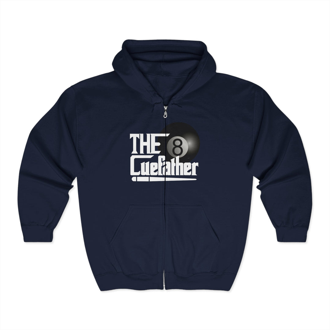The Cuefather - 8 Ball Billiards - Full Zip Hoodie - BFLY BILLIARDS