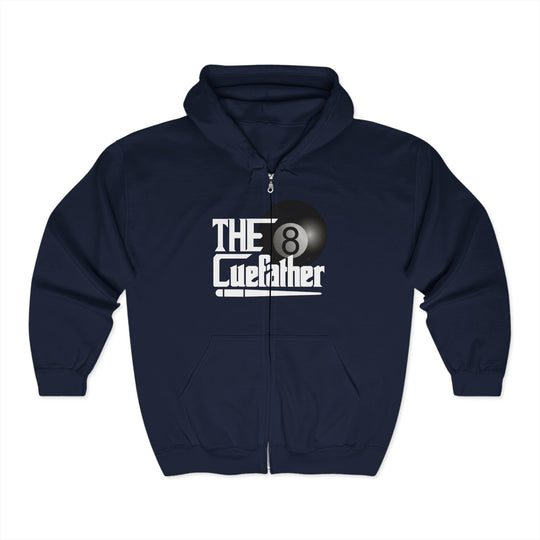 The Cuefather - 8 Ball Billiards - Full Zip Hoodie - BFLY BILLIARDS