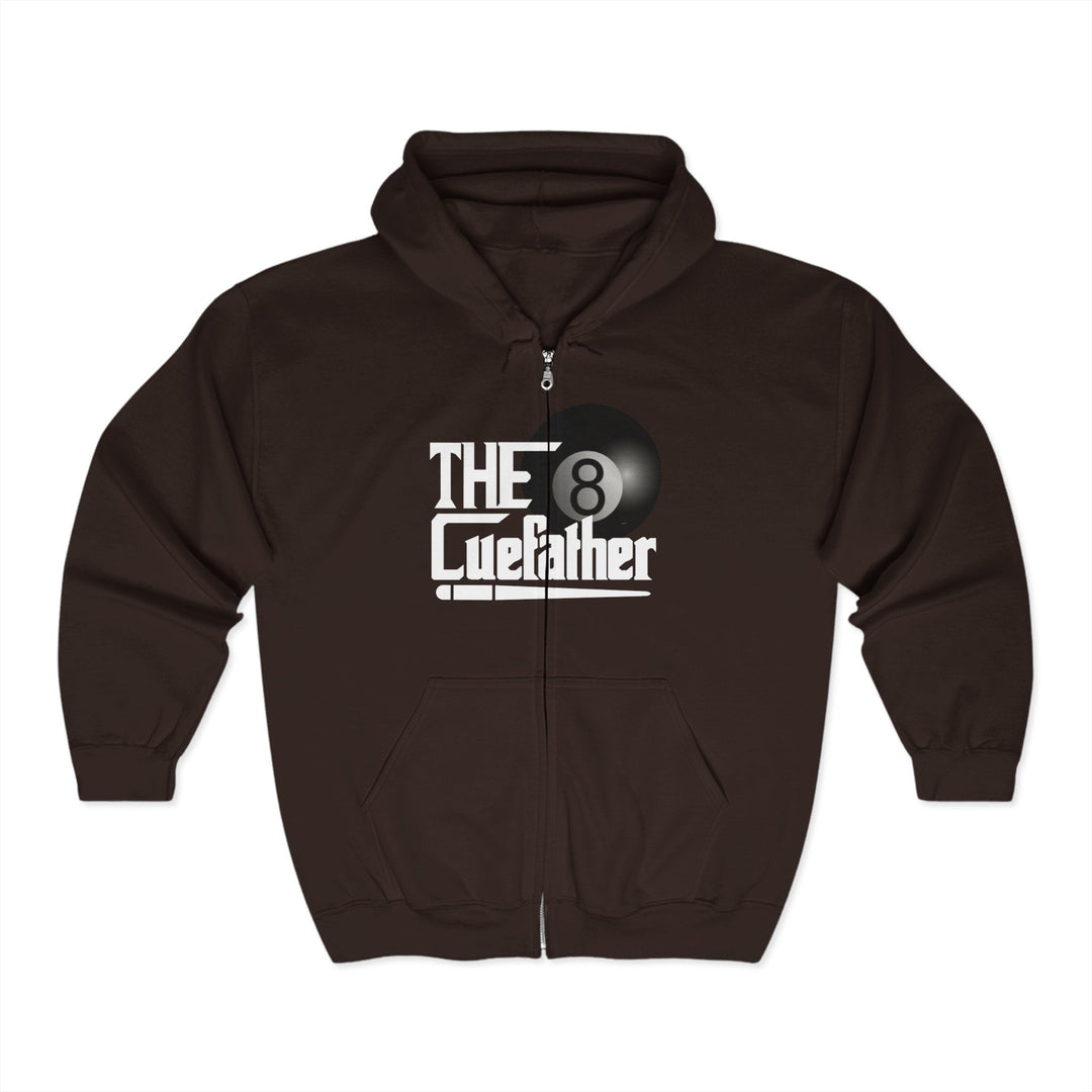 The Cuefather - 8 Ball Billiards - Full Zip Hoodie - BFLY BILLIARDS