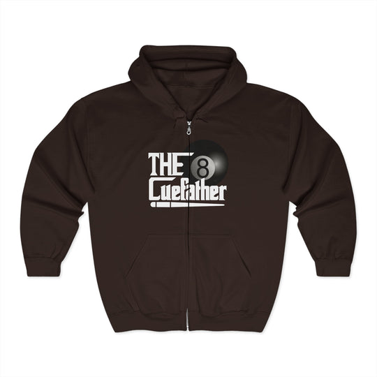 The Cuefather - 8 Ball Billiards - Full Zip Hoodie - BFLY BILLIARDS