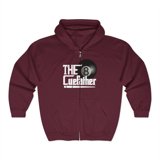The Cuefather - 8 Ball Billiards - Full Zip Hoodie - BFLY BILLIARDS