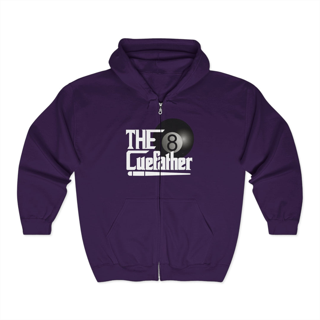 The Cuefather - 8 Ball Billiards - Full Zip Hoodie - BFLY BILLIARDS