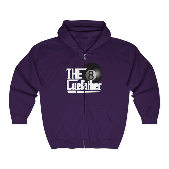 The Cuefather - 8 Ball Billiards - Full Zip Hoodie - BFLY BILLIARDS