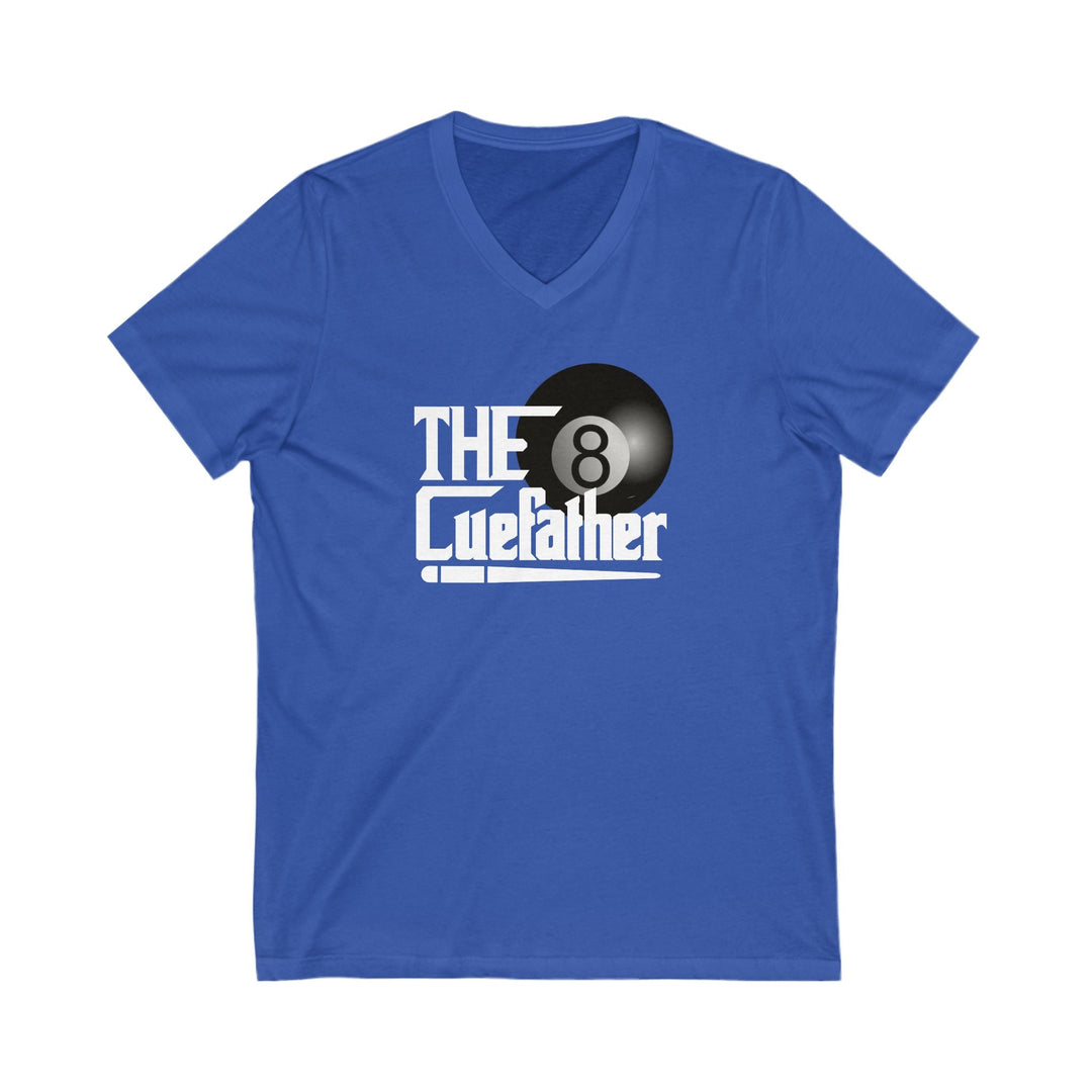 The Cuefather - 8 Ball Billiards - Unisex V - Neck Tee - BFLY BILLIARDS