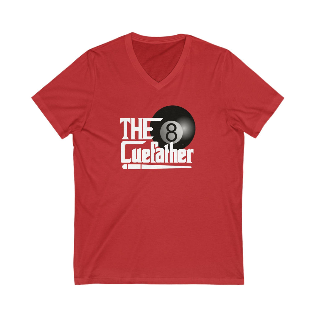 The Cuefather - 8 Ball Billiards - Unisex V - Neck Tee - BFLY BILLIARDS