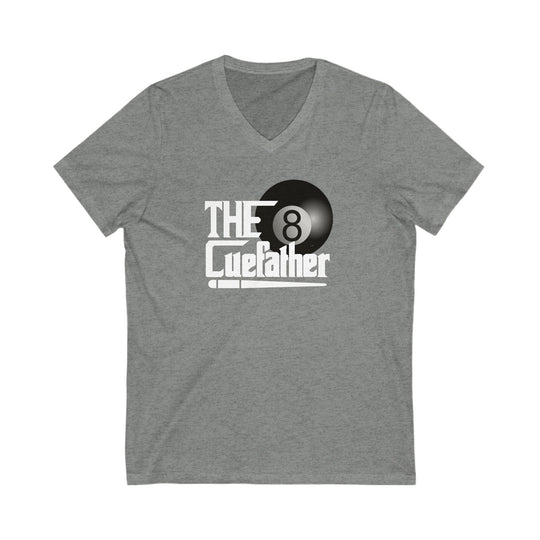 The Cuefather - 8 Ball Billiards - Unisex V - Neck Tee - BFLY BILLIARDS