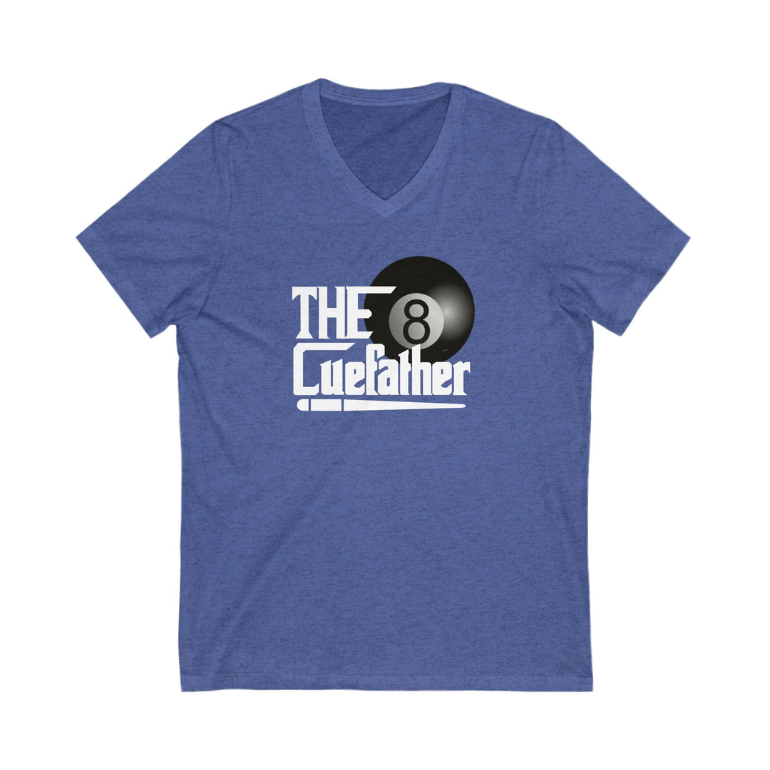 The Cuefather - 8 Ball Billiards - Unisex V - Neck Tee - BFLY BILLIARDS
