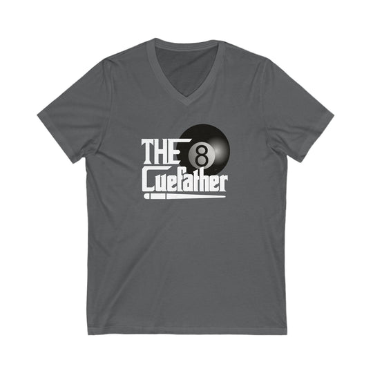 The Cuefather - 8 Ball Billiards - Unisex V - Neck Tee - BFLY BILLIARDS