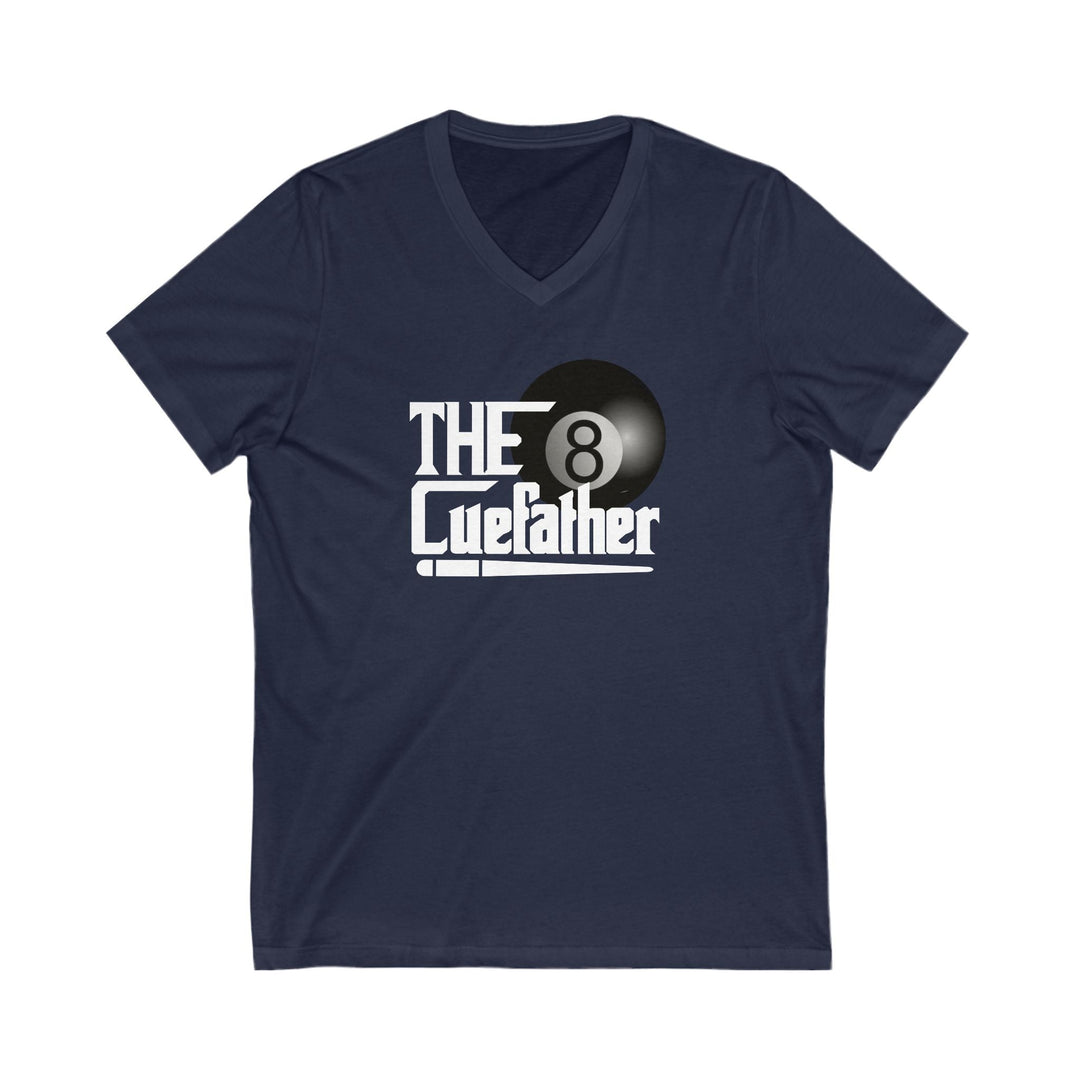 The Cuefather - 8 Ball Billiards - Unisex V - Neck Tee - BFLY BILLIARDS