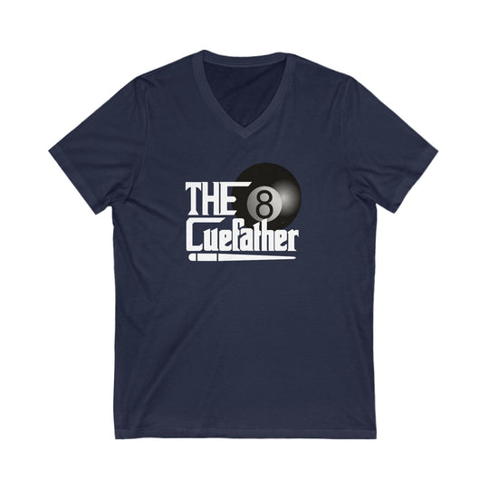 The Cuefather - 8 Ball Billiards - Unisex V - Neck Tee - BFLY BILLIARDS