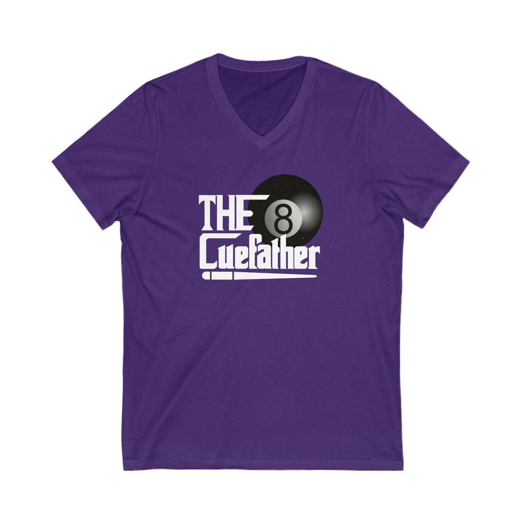 The Cuefather - 8 Ball Billiards - Unisex V - Neck Tee - BFLY BILLIARDS