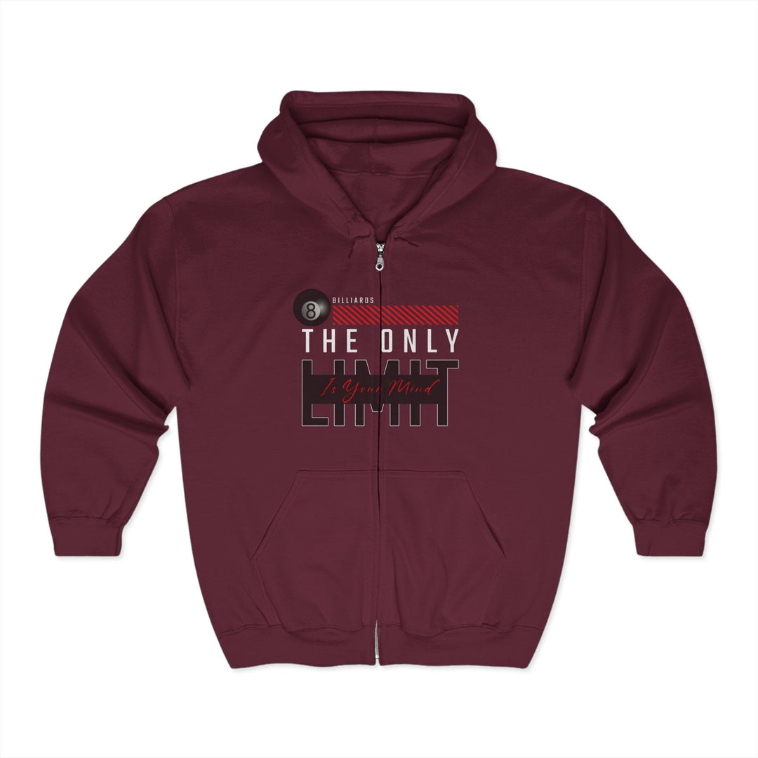 The Only Limit Is Your Mind - Full Zip Hoodie - BFLY BILLIARDS
