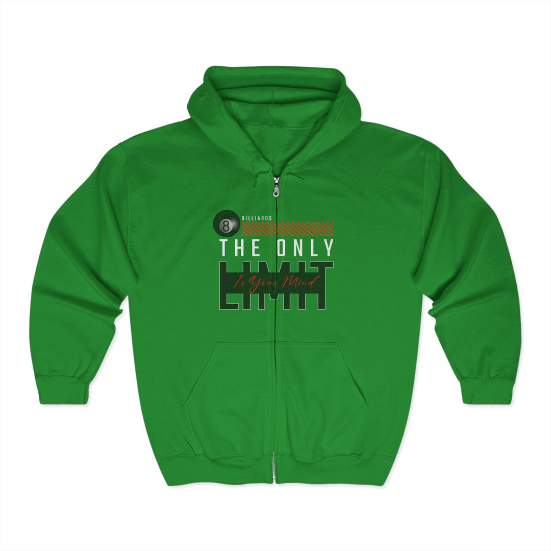 The Only Limit Is Your Mind - Full Zip Hoodie - BFLY BILLIARDS