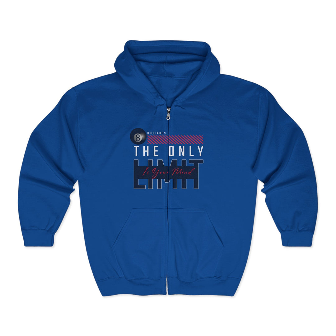 The Only Limit Is Your Mind - Full Zip Hoodie - BFLY BILLIARDS