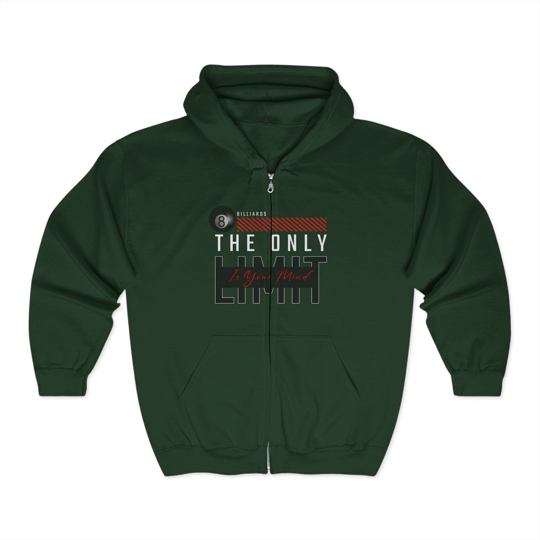 The Only Limit Is Your Mind - Full Zip Hoodie - BFLY BILLIARDS