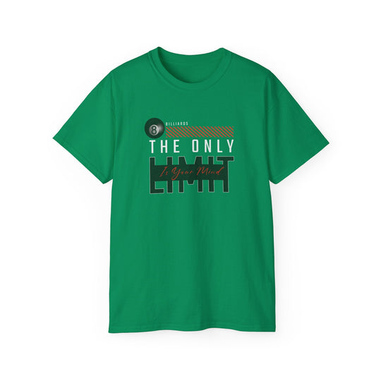 The Only Limit Is Your Mind - Unisex Cotton T-Shirt - BFLY BILLIARDS