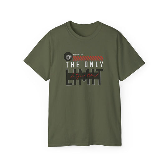 The Only Limit Is Your Mind - Unisex Cotton T-Shirt - BFLY BILLIARDS