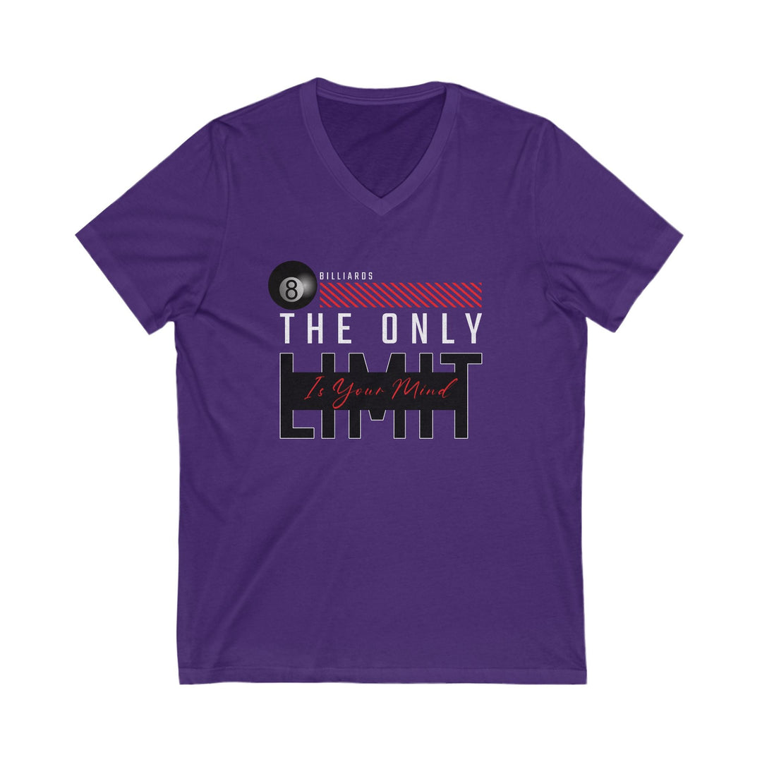 The Only Limit Is Your Mind - Unisex V - Neck Tee - BFLY BILLIARDS