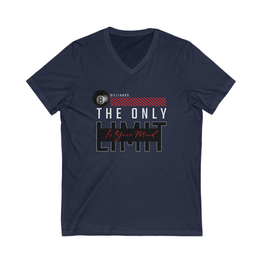 The Only Limit Is Your Mind - Unisex V - Neck Tee - BFLY BILLIARDS