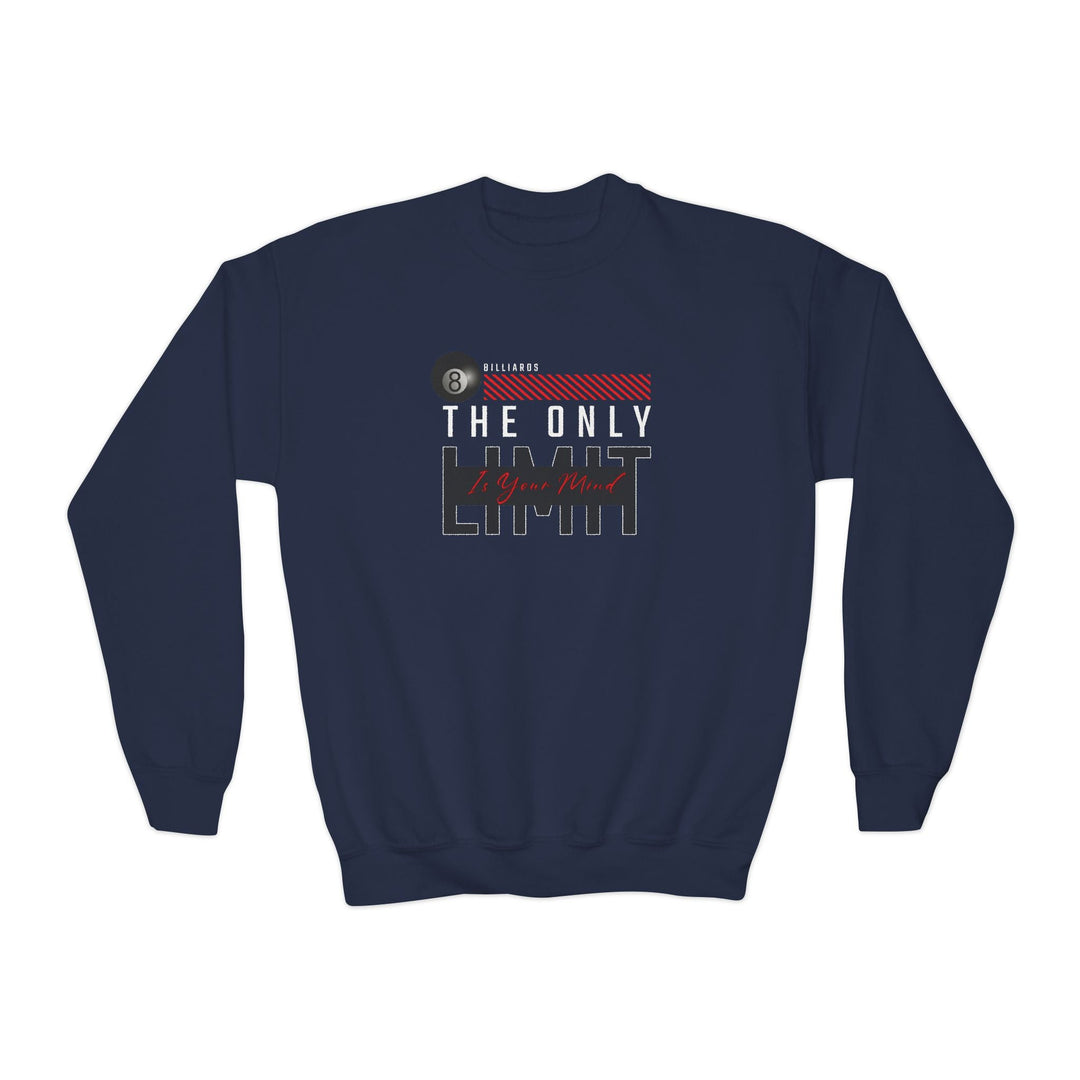 The Only Limit Is Your Mind - Unisex Youth Crewneck Sweatshirt - BFLY BILLIARDS