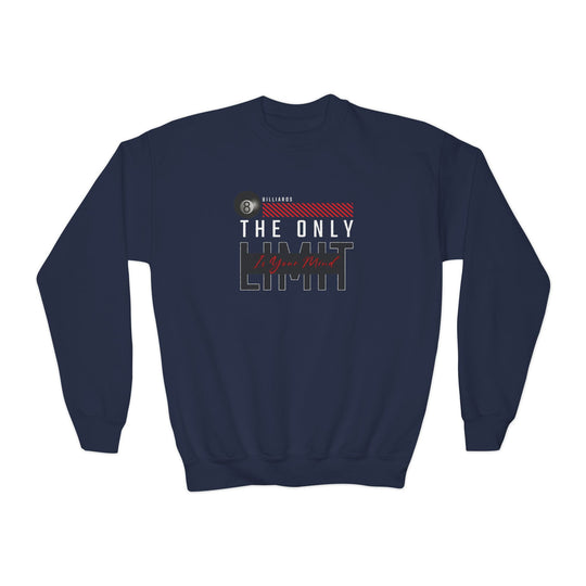 The Only Limit Is Your Mind - Unisex Youth Crewneck Sweatshirt - BFLY BILLIARDS