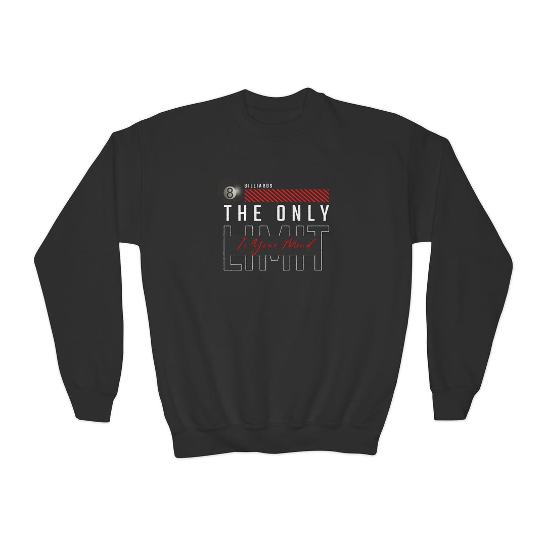 The Only Limit Is Your Mind - Unisex Youth Crewneck Sweatshirt - BFLY BILLIARDS